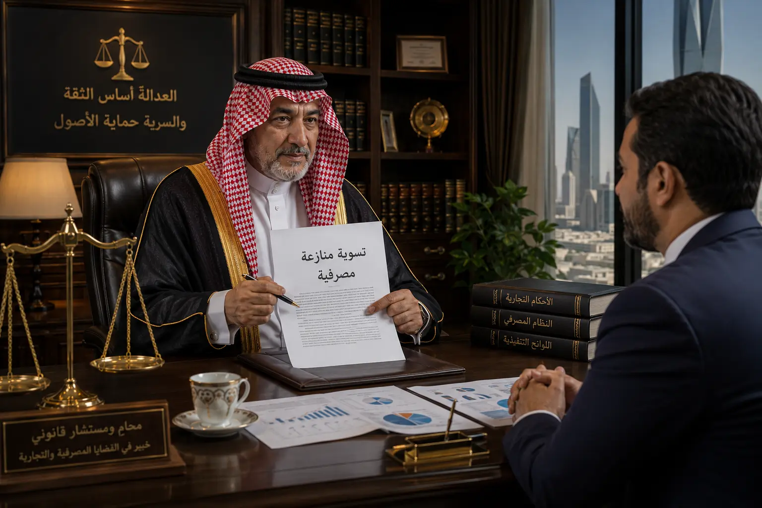 محامي قضايا بنوك الرياض مكتب المحامي صالح بالحارث