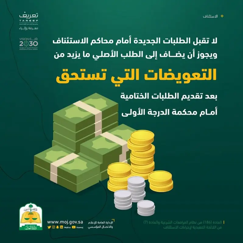 مراحل الاستئناف فى القضايا الجزائية