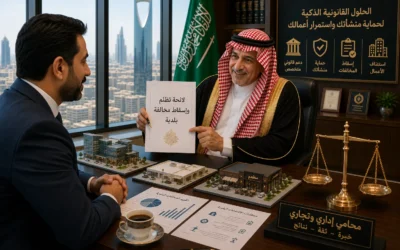 محامي غرامات بلديات الرياض | إسقاط المخالفات وحماية المنشآت
