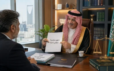 محامي منازعات مساهمين الرياض | حماية الاستثمارات ومحاسبة الإدارة