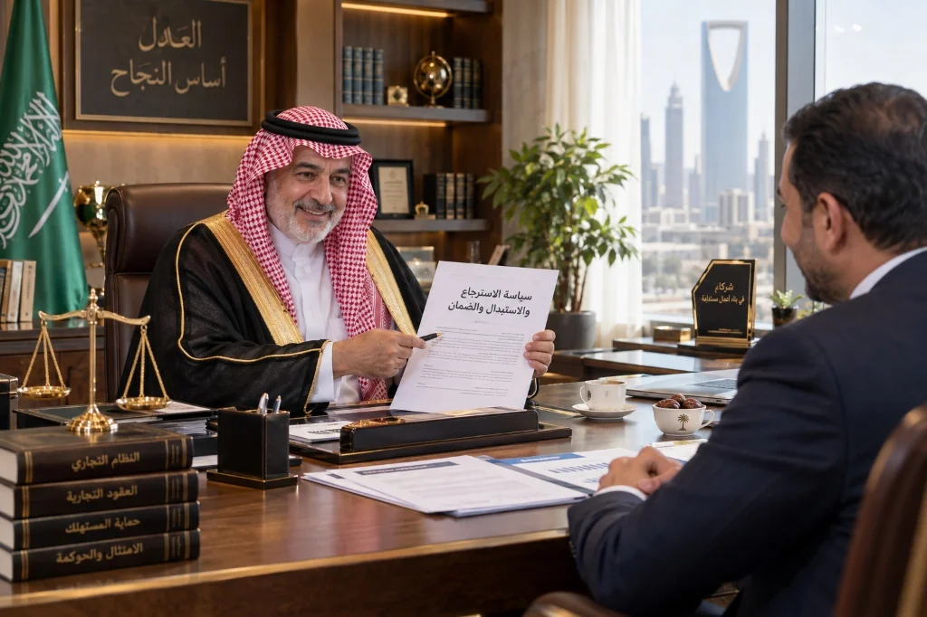 سياسة الاسترجاع والاستبدال والضمان مكتب المحامي صالح بالحارث سياسة الاسترجاع والاستبدال والضمان مكتب المحامي صالح بالحارث