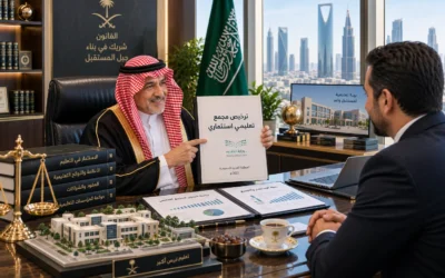 محامي استثمار تعليمي الرياض | تأسيس المدارس والكيانات الأكاديمية