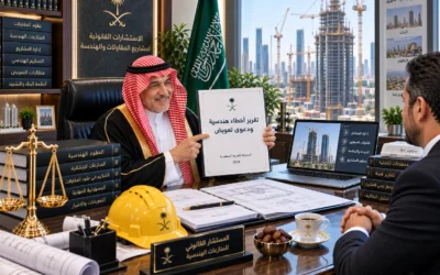 محامي منازعات هندسية الرياض | حماية المقاولين وتسوية الخلافات